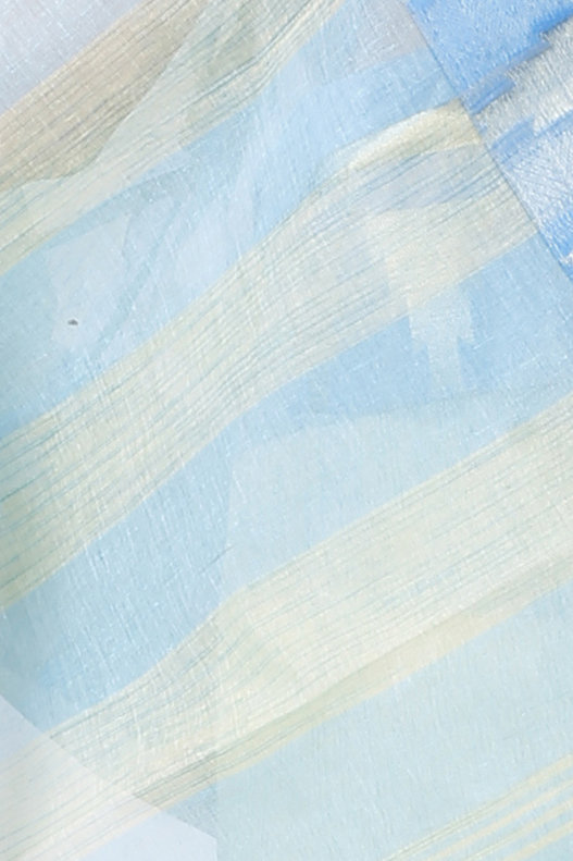 Sky Blue Pure Cotton Vrinda Tant Saree (1092)